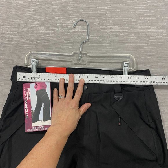 NEW SunIce Stormpack Women's Size Medium Black Snow Ski Pants with Boot Gaiters - Picture 10 of 15